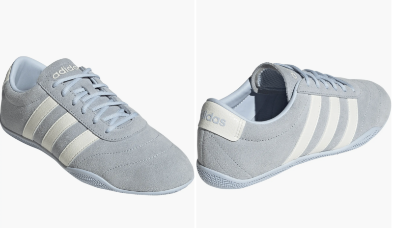 blue sneakers